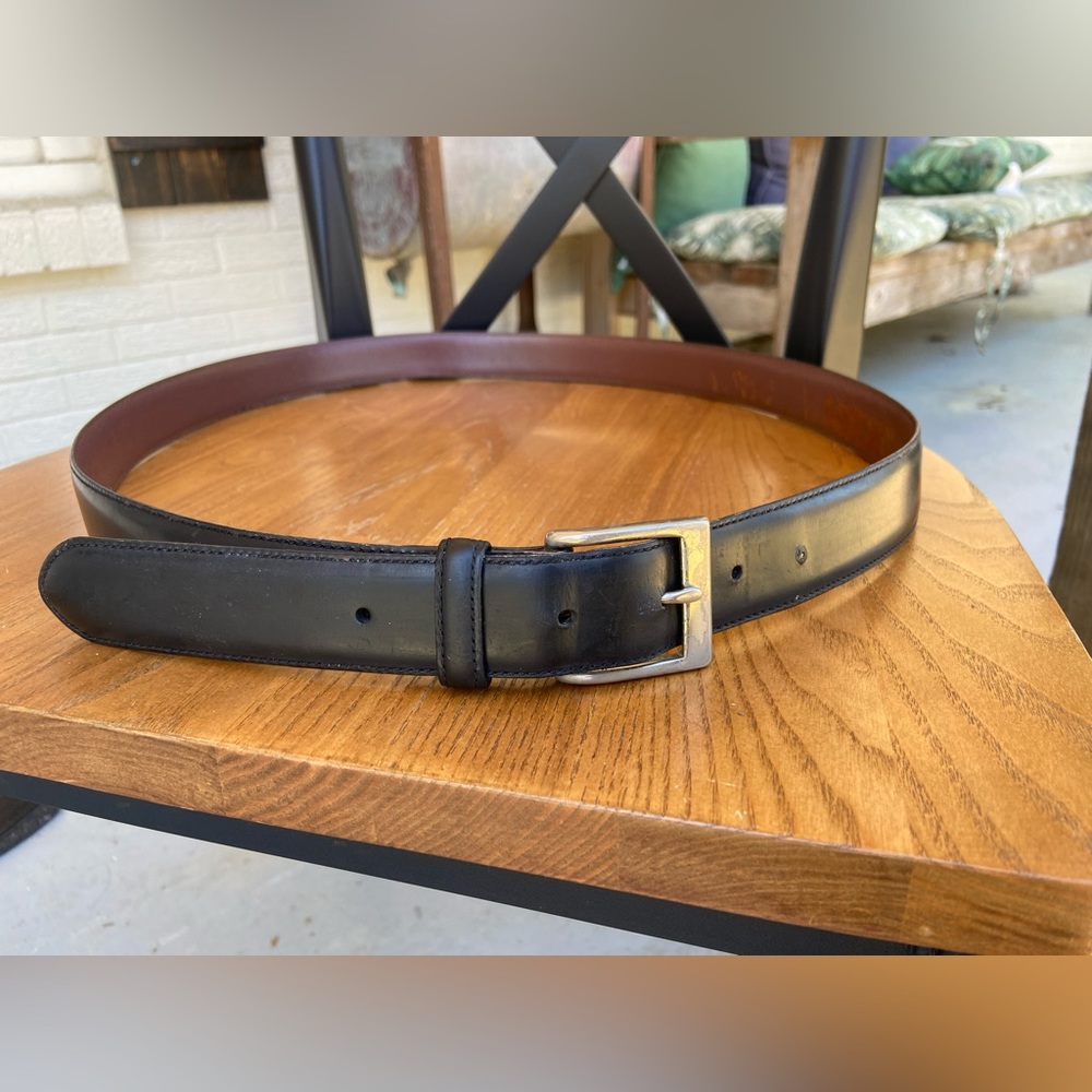 Vintage Coach Belt black silver